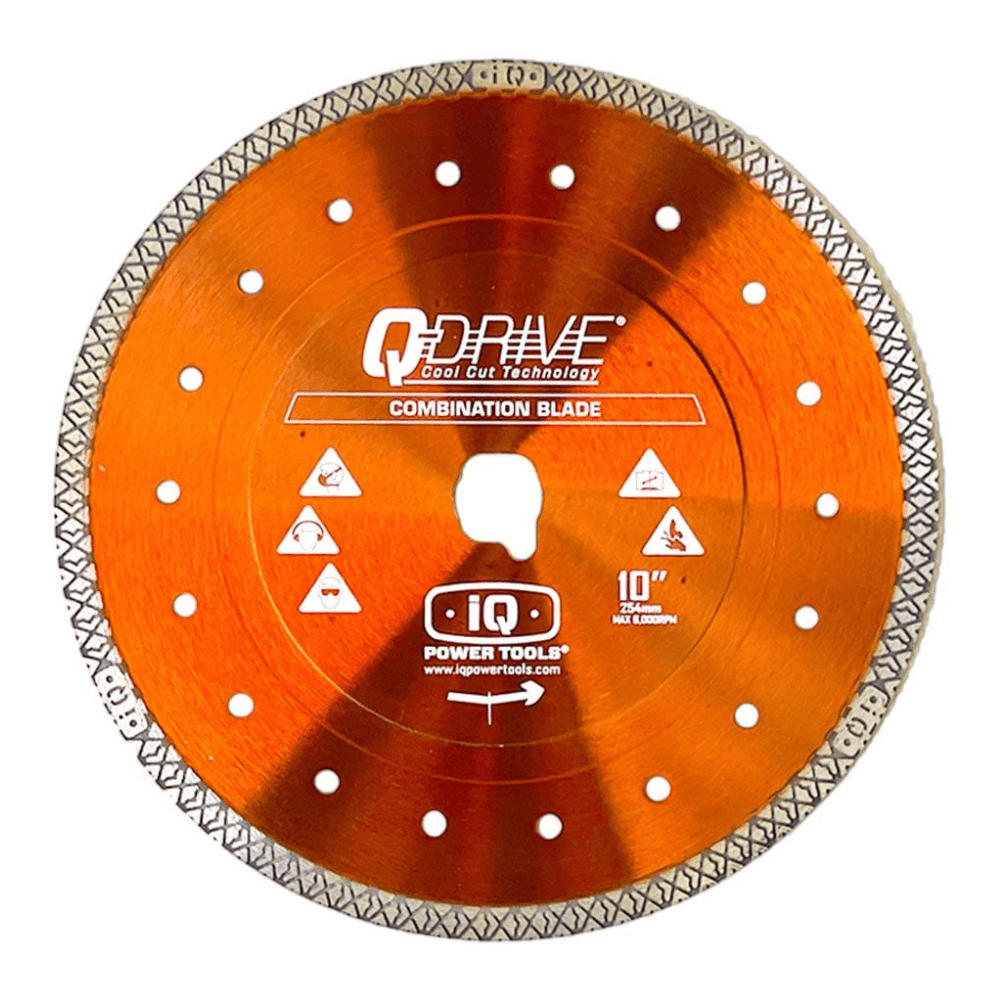 10" x .060 Q-Drive Plus-Tile Blade Dry Platinum - Combo - iqpowertools
