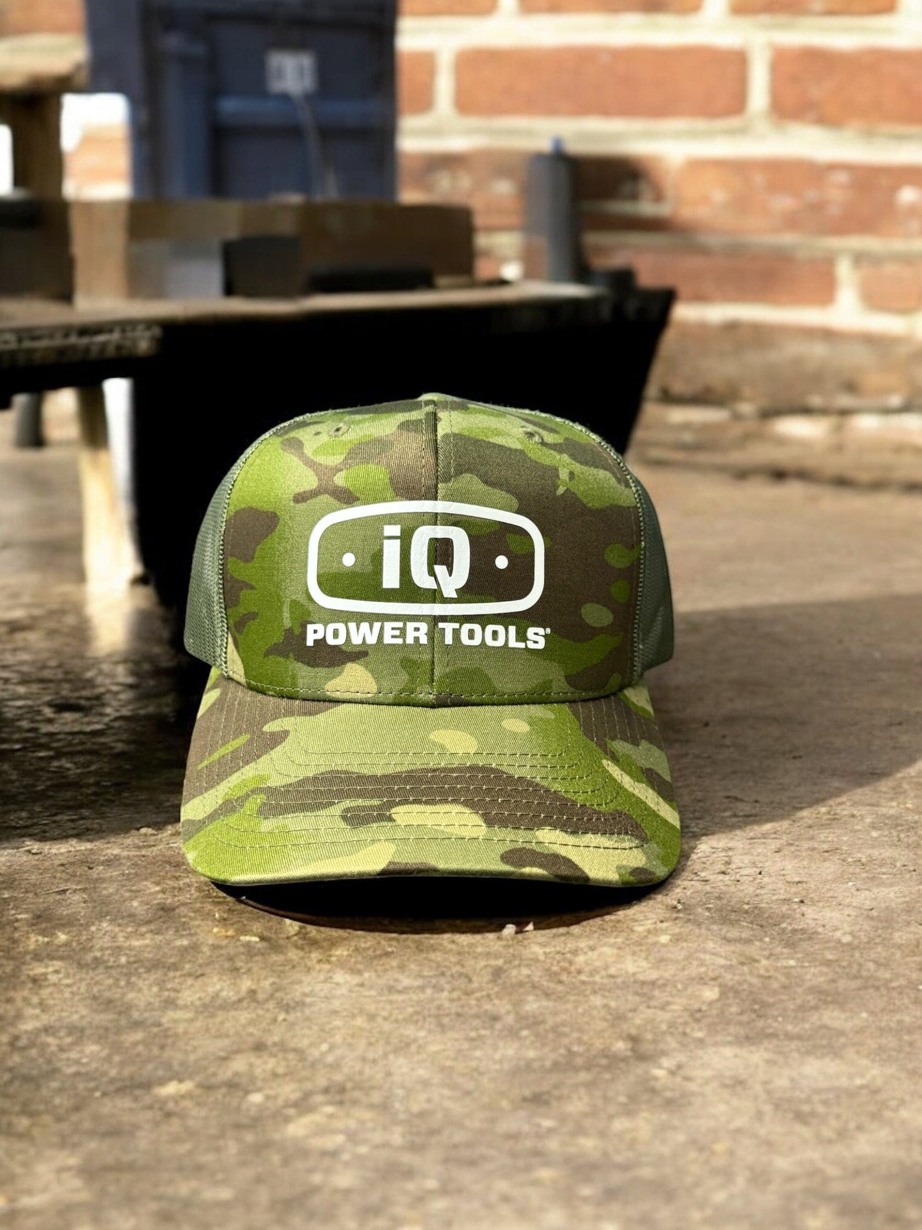 iQ Power Tools Camo Trucker Hat – Snapback - iqpowertools