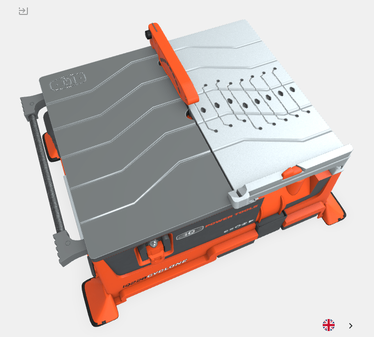 iQ228 Cyclone - 7" Dry Cutting Table Tile Saw with Integrated Dust Control