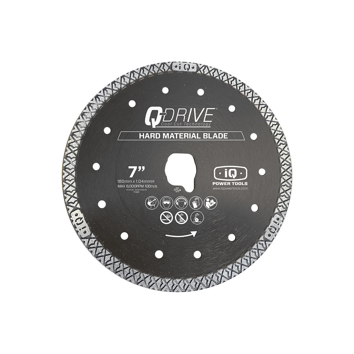 7" x 005 Q-Drive Tile Blade Dry - Hard Material - iqpowertools