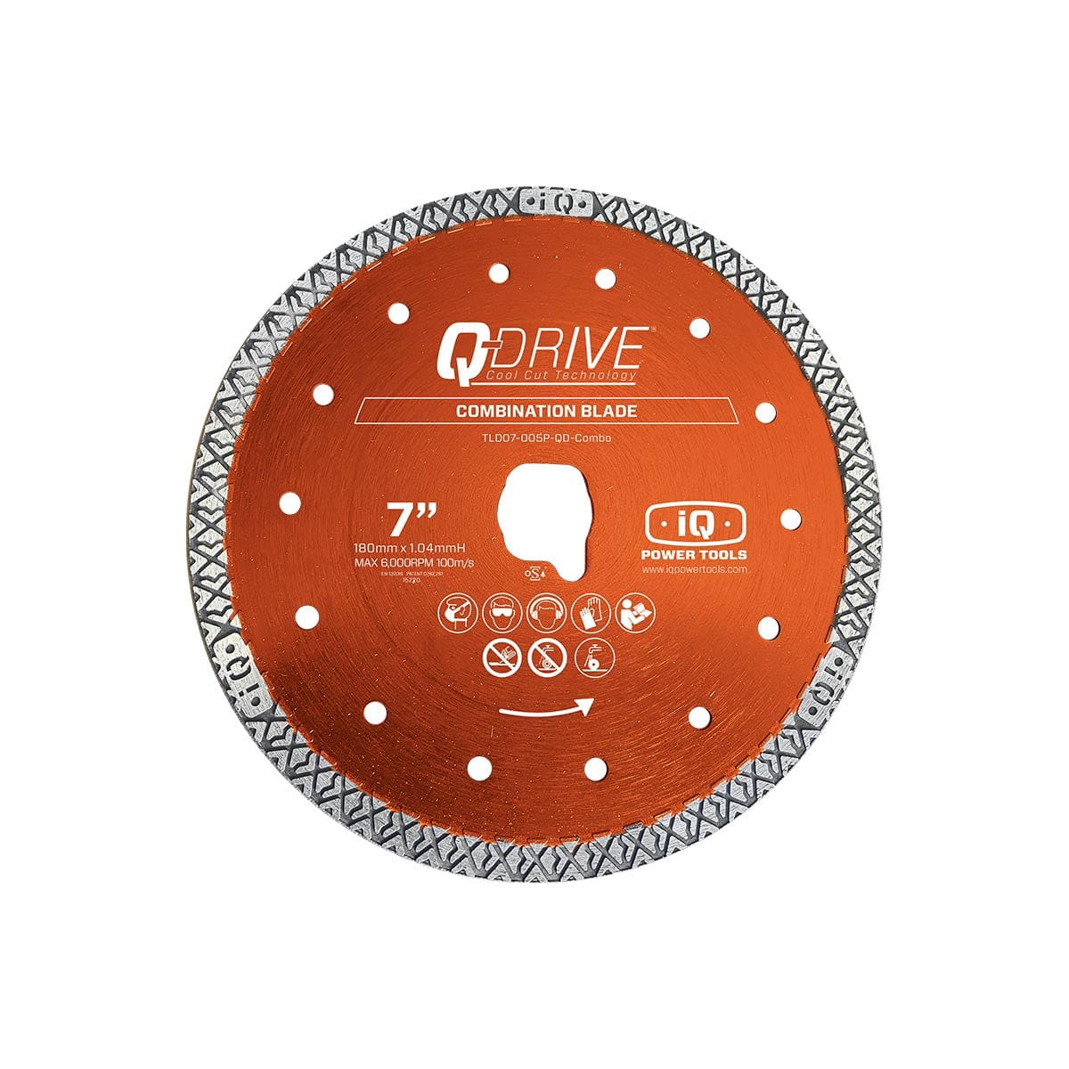 7" x 005 Q-Drive Tile Blade Dry - Combo