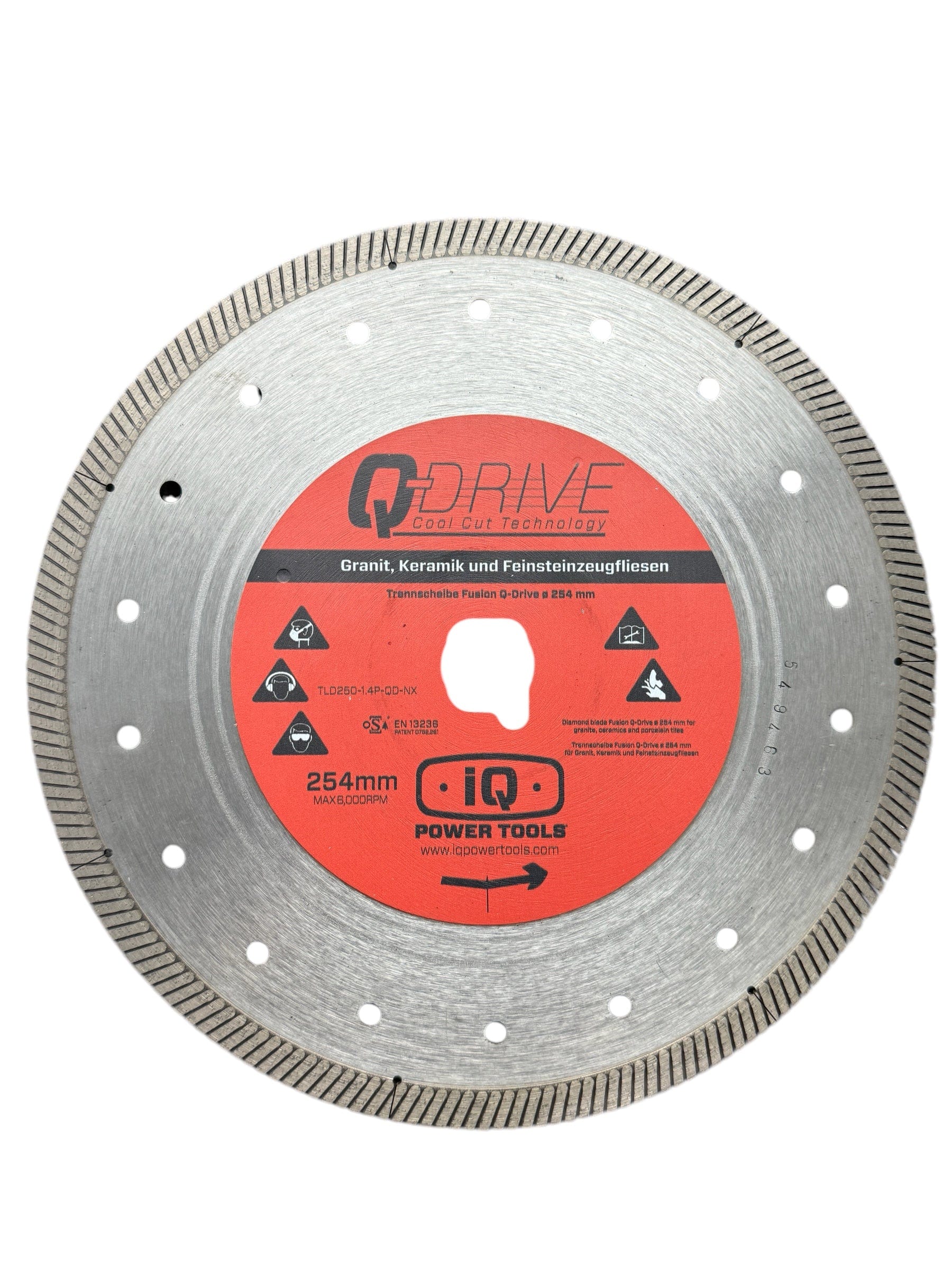 10" x .060 Q-Drive Plus-Tile Blade Dry Diamond - Finishing Touch - iqpowertools