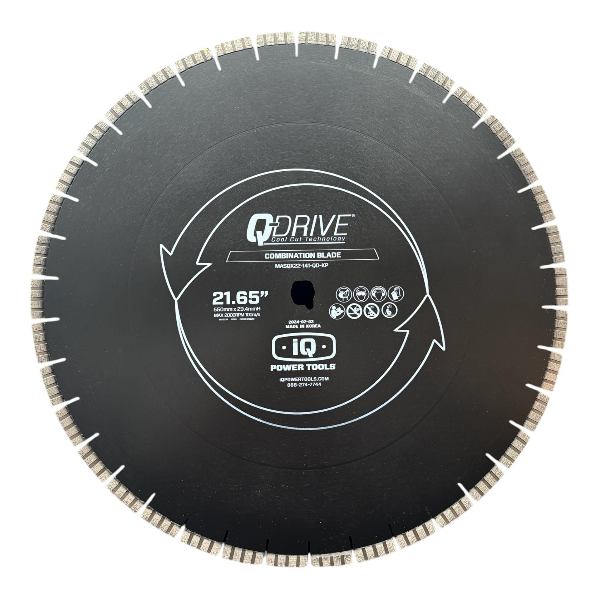 21.65" Q-Drive Arrayed Segmented Medium Soft Combination Blade KP - iqpowertools